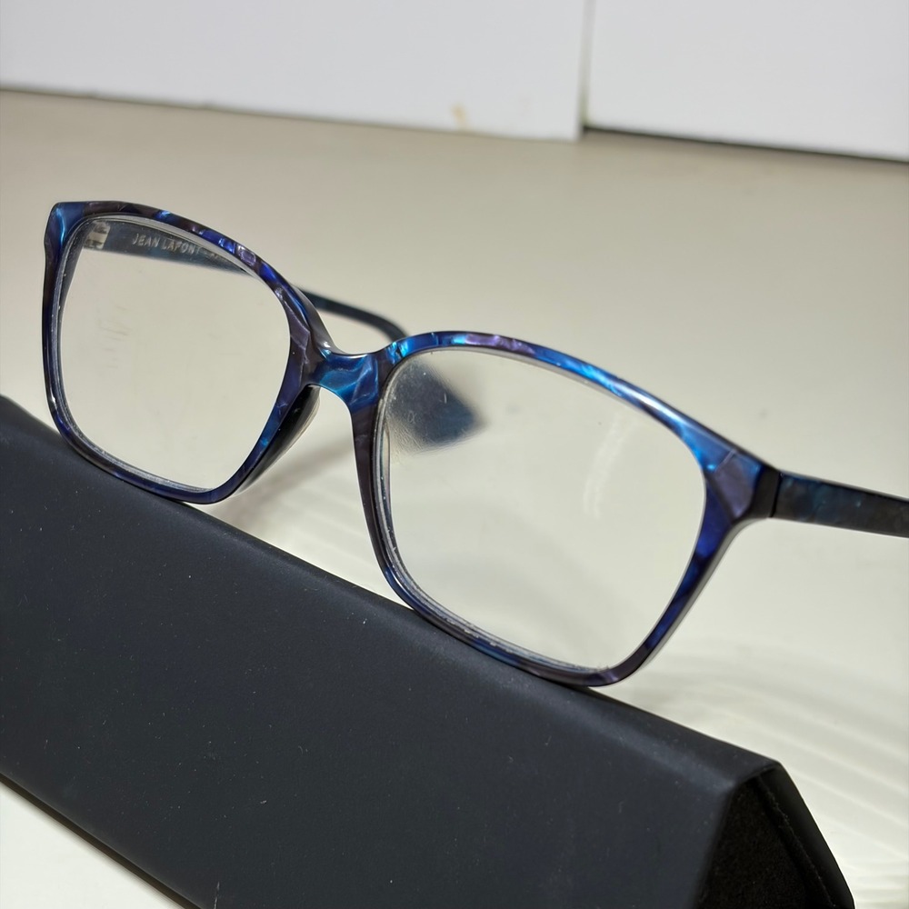 Jean Lafont Pensee 3037 Eyeglass Frames ONLY Blue/Purple Marble France 54-16-138